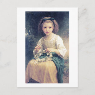 Bouguereau - Enfant Tressant une Couronne Briefkaart