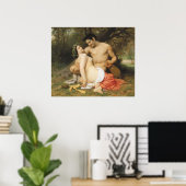 Bouguereau - Faune et Bacchante Poster (Thuiskantoor)