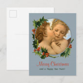 Bouguereau First kiss CC0043 Kerstmis Feestdagenkaart (Voorkant / Achterkant)