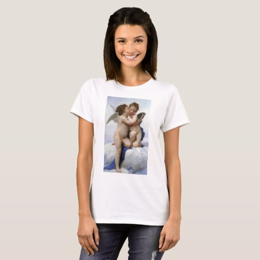 Bouguereau , “ First kiss ” T-shirt (Voorkant volledig)