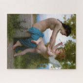 Bouguereau "Girl Defending Herself against Cupid" Legpuzzel (Horizontaal)