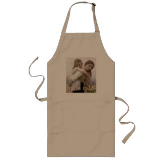 Bouguereau Girls Rule Apron Lang Schort
