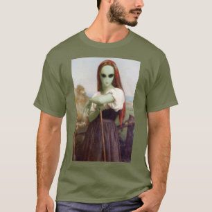Bouguereau Herderin Alien T-shirt