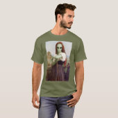 Bouguereau Herderin Alien T-shirt (Voorkant volledig)