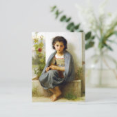 Bouguereau het kleine Briefkaart Knitter (Staand voorkant)