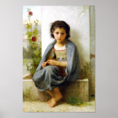 Bouguereau het kleine Poster Knitter (Voorkant)