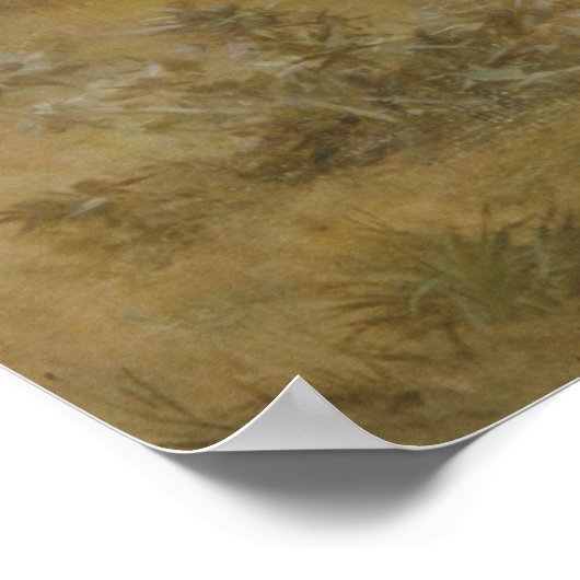 Bouguereau - Idylle Enfantine Poster (Hoek)