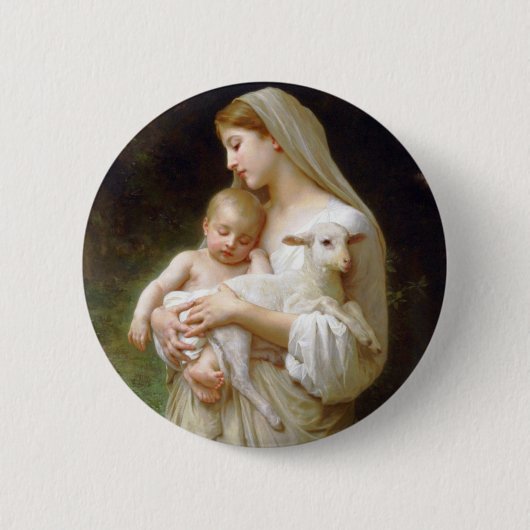 Bouguereau Innocence Button (Voorkant)