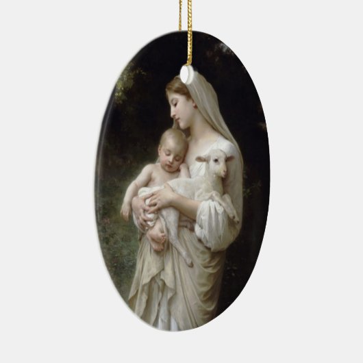 Bouguereau Innocence Oval Ornament (Rechts)