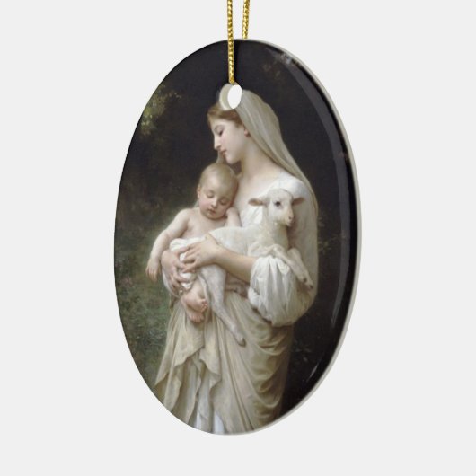 Bouguereau Innocence Oval Ornament (Links)