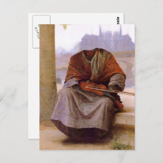 Bouguereau is de onzichtbare Bohemen Briefkaart (Voorkant / Achterkant)