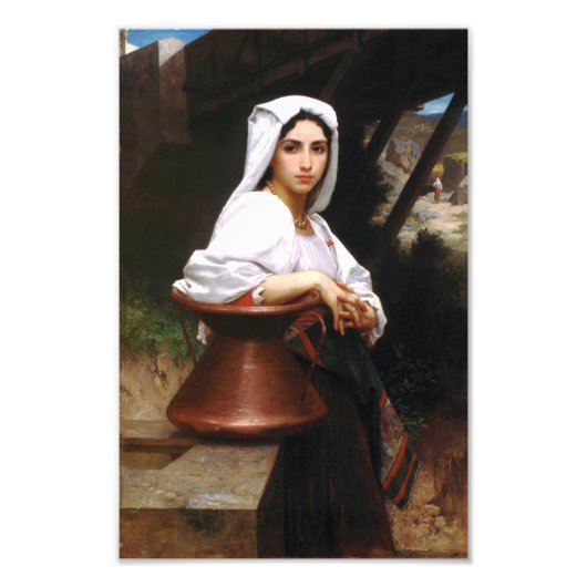 Bouguereau Italiaans gierige waterafdruk Foto Afdruk (Voorkant)