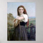 Bouguereau - Jeune Bergere Poster (Voorkant)