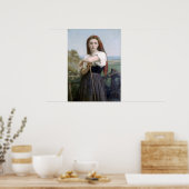 Bouguereau - Jeune Bergere Poster (Keuken)