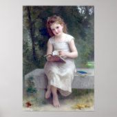 Bouguereau - La Liseuse Poster (Voorkant)