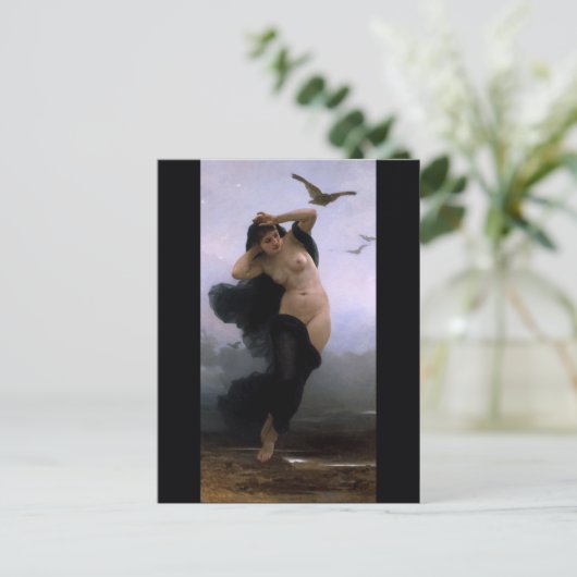 Bouguereau La Nuit Briefkaart (Staand voorkant)