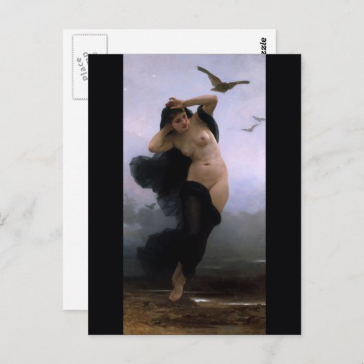 Bouguereau La Nuit Briefkaart (Voorkant / Achterkant)