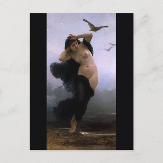 Bouguereau La Nuit Briefkaart (Voorkant)