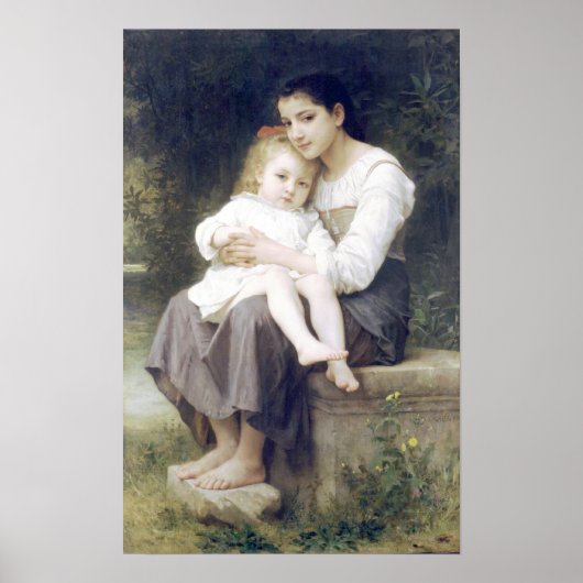 Bouguereau - La Soeur Ainee Poster (Voorkant)