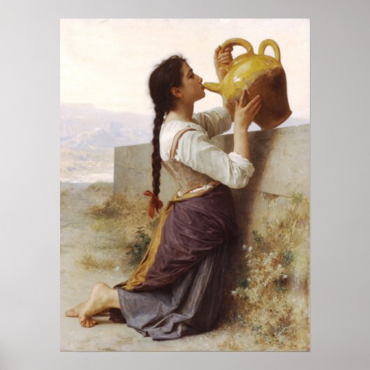 Bouguereau - La Soif Poster (Voorkant)