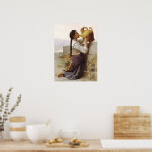 Bouguereau - La Soif Poster (Keuken)