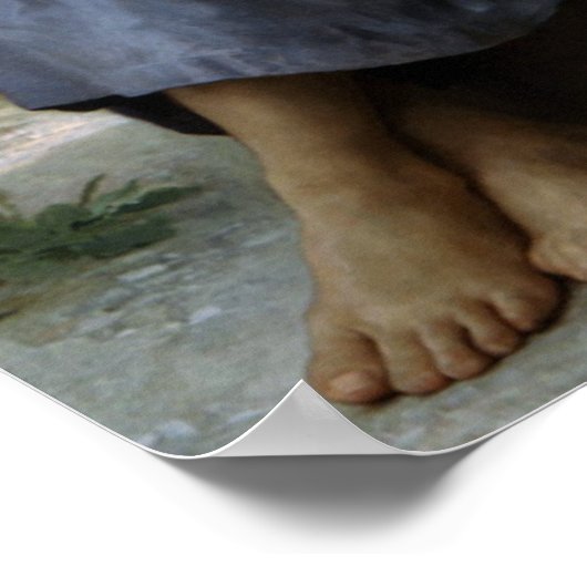 Bouguereau - La Tricoteuse Poster (Hoek)