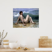 Bouguereau - La Vague Poster (Keuken)