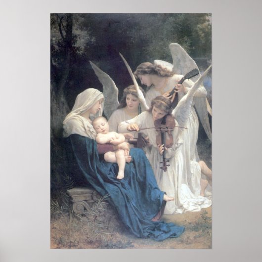 Bouguereau - La Vierge aux Anges Poster (Voorkant)