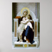 Bouguereau - La Vierge, L'Enfant Jésus et Saint Je Poster (Voorkant)