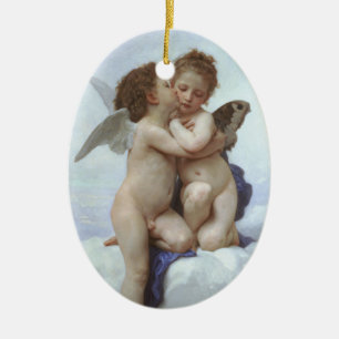 Bouguereau - L'Amour et Psyché, Enfants Keramisch Ornament