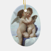Bouguereau - L'Amour et Psyché, Enfants Keramisch Ornament (Achterkant)