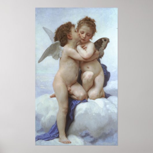Bouguereau - L'Amour et Psyché, Enfants Poster (Voorkant)