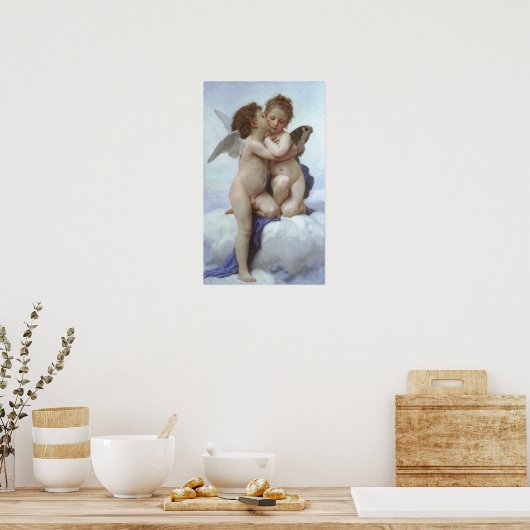 Bouguereau - L'Amour et Psyché, Enfants Poster (Keuken)
