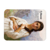 Bouguereau L'Attente 1901 Levendige jonge vrouw Magneet (Horizontaal)