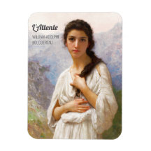 Bouguereau L'Attente 1901 Levendige jonge vrouw