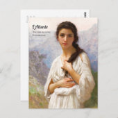 Bouguereau L'Attente 1901 Mooie vrouw CC1207 Briefkaart (Voorkant / Achterkant)