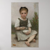 Bouguereau - Le Déjeuner du Matin Poster (Voorkant)