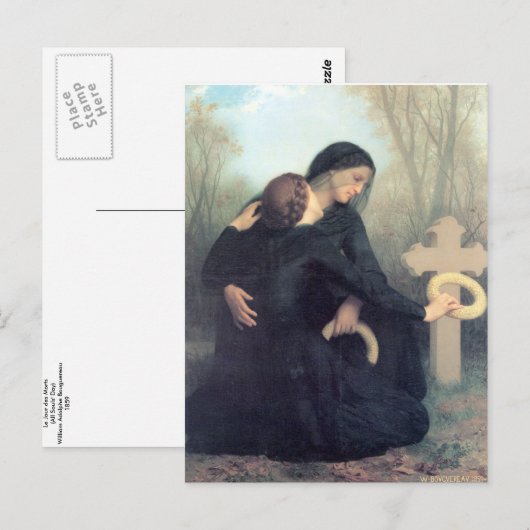 Bouguereau - Le Jour des Morts Briefkaart (Voorkant / Achterkant)