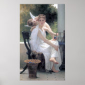 Bouguereau - Le Travail Interrompu Poster (Voorkant)