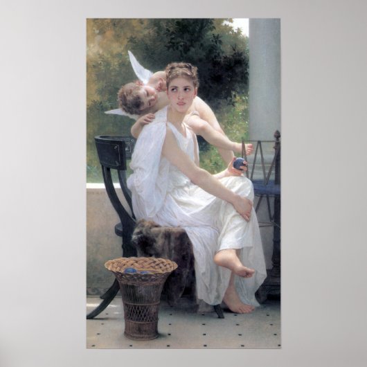 Bouguereau - Le Travail Interrompu Poster (Voorkant)