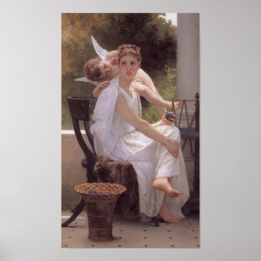 Bouguereau Le Travail Interrompu Poster (Voorkant)