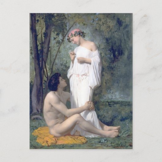 Bouguereau-L'Idylle Briefkaart (Voorkant)