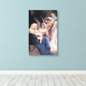 Bouguereau - Lied van de Engelen Canvas Afdruk (Insitu (Houten vloer))
