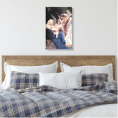 Bouguereau - Lied van de Engelen Canvas Afdruk (Insitu (Slaapkamer))