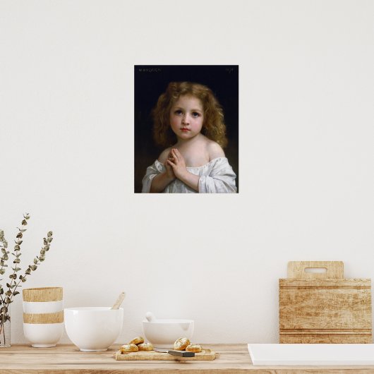Bouguereau - Little Girl Poster (Keuken)