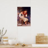 Bouguereau - Little Sulky 1888 Poster (Keuken)