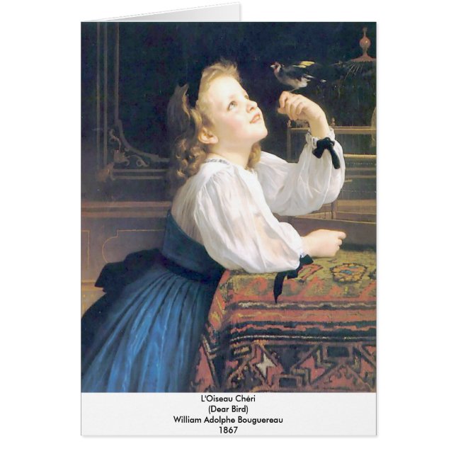 Bouguereau - L'Oiseau Cheri (Voorkant)