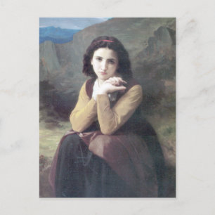 Bouguereau - Mignon Pensive Briefkaart