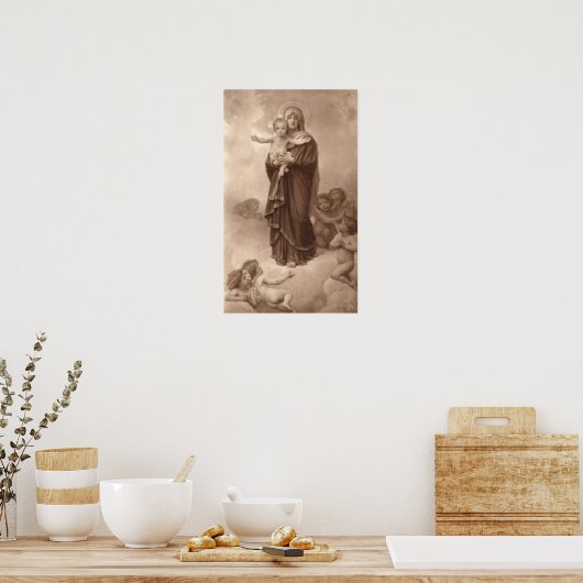 Bouguereau - Notre-Dame des Anges Poster (Keuken)