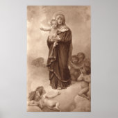 Bouguereau - Notre-Dame des Anges Poster (Voorkant)